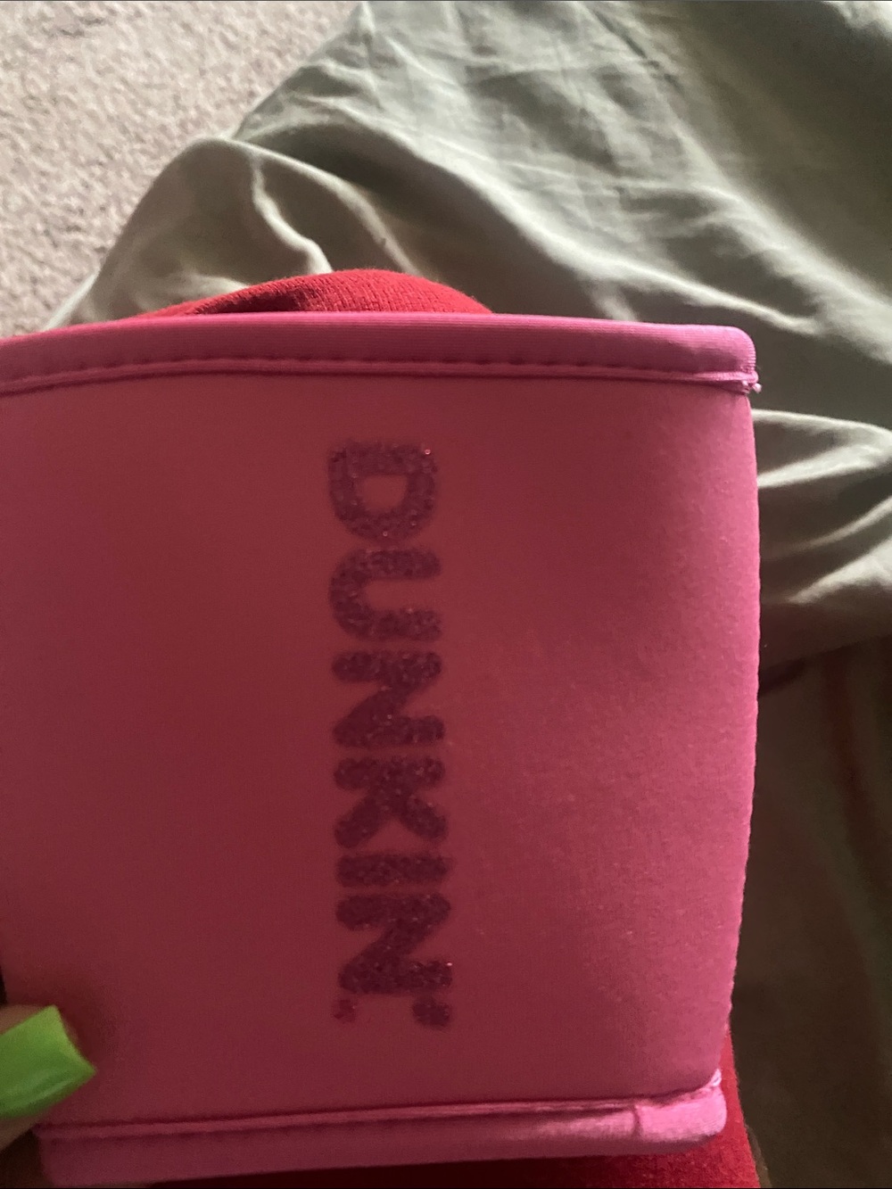Kylie x Dunkin' Hot Pink Beverage Sleeve
